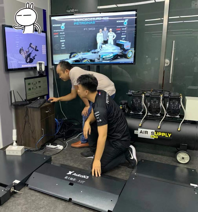 Developing the AutoX3 wheel-alignment hardware rig